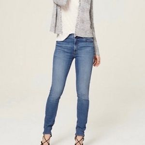 LOFT Curvy High Waist Skinny Ankle Denim Jeans